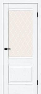 Межкомнатная дверь Прима-3 White Silkwood BR6137