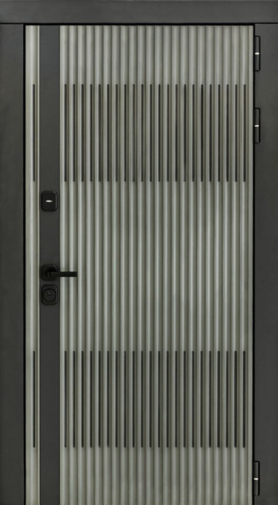 Входная дверь ДвериПРО Elfy ФЛ-291 (Line, 10мм, белый софт) DPRO197969 внешняя сторона