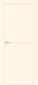 Межкомнатная дверь P-19 AL молдинг магнолия